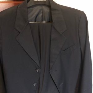 Van Heusen dark blue pinstripe suit